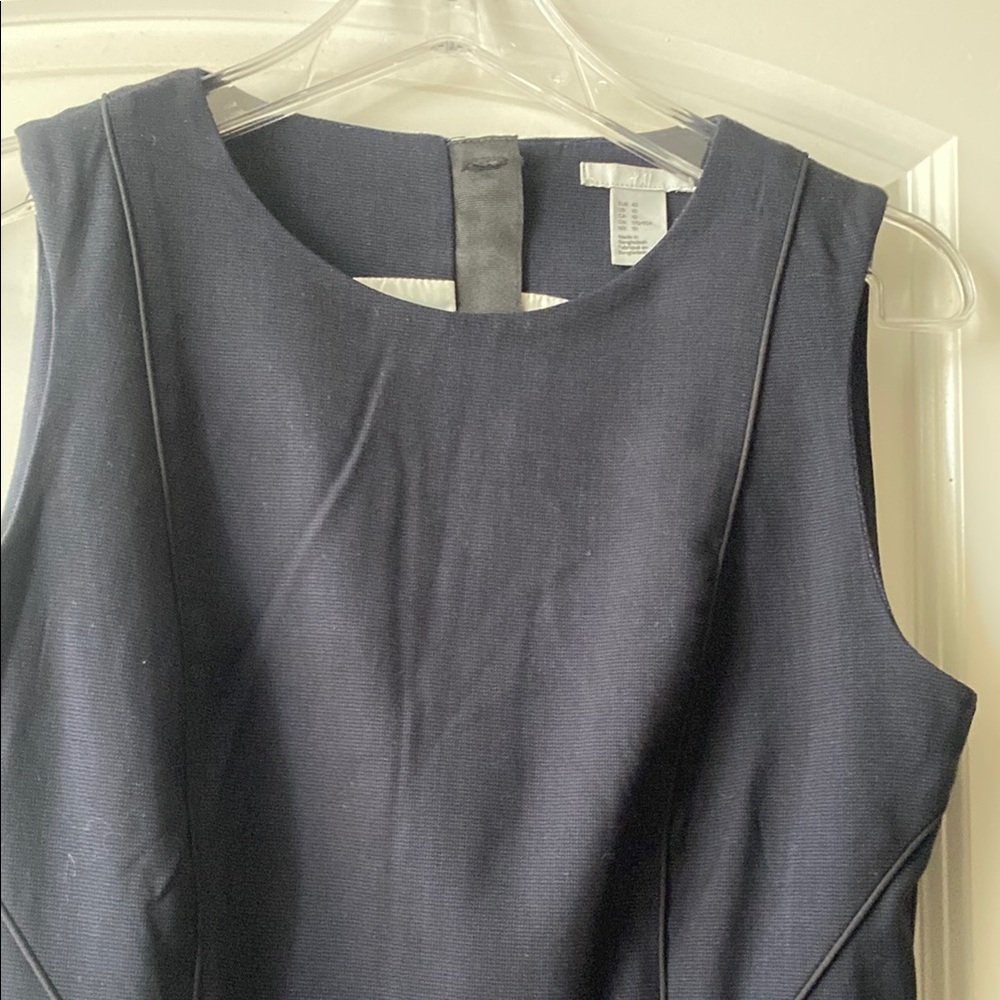 H&M Dark Blue Sleeveless Dress